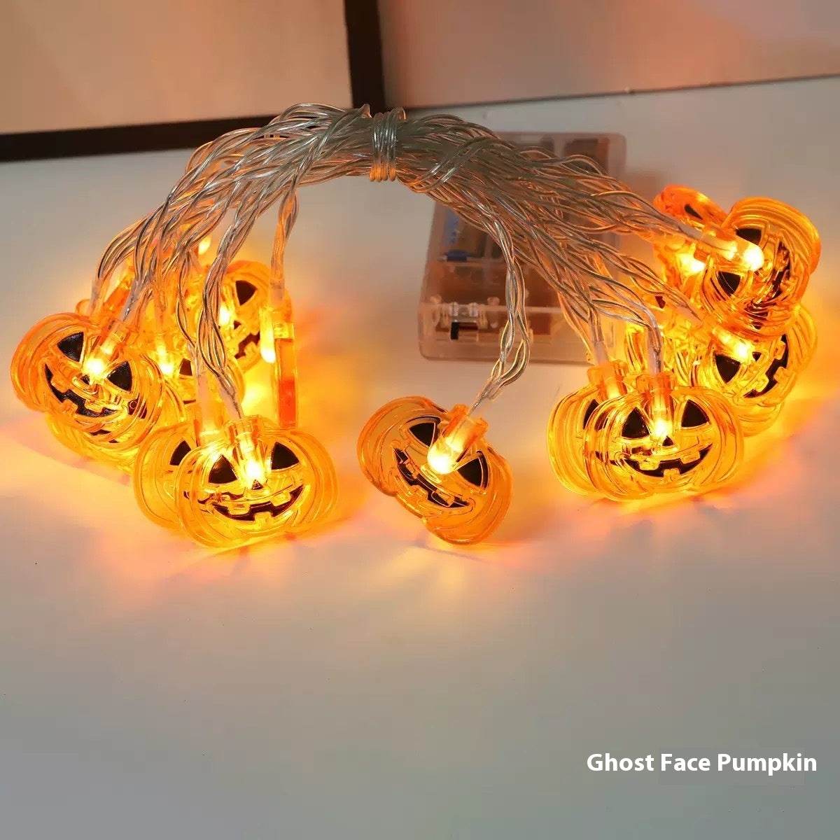 Halloween Led Pumpkin Spider Ghost Hand Lighting Chain Decorative Holiday Light