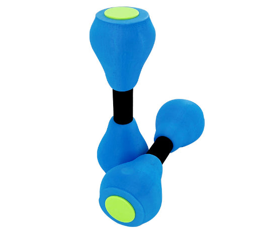 Aqua Dumbbells for Pool Workout – EVA Foam Water Barbells Pair