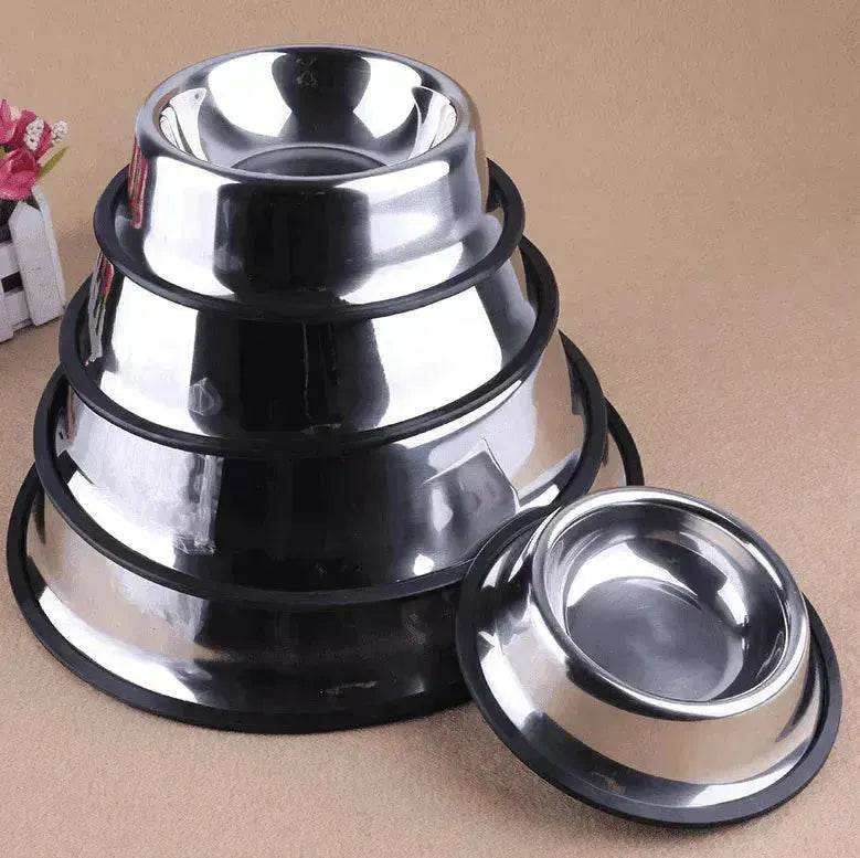 Classic Non slip Stainless Steel pet Feed Bowls