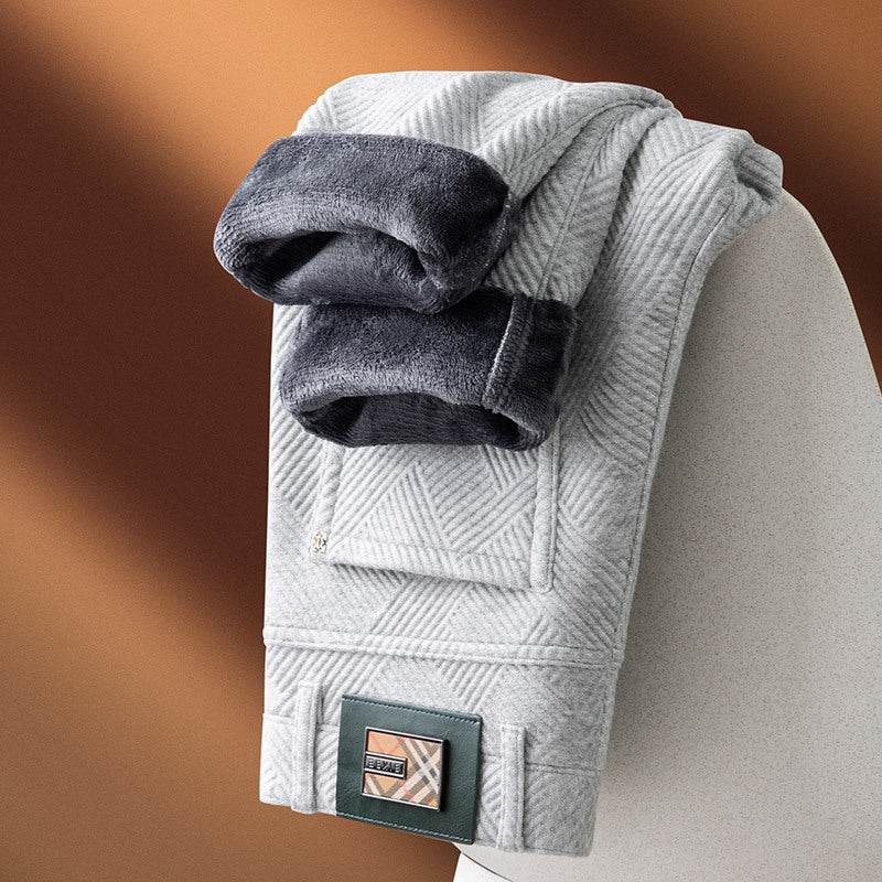 Casual Pants – Comfortable Mid Waist Straight-Leg Trousers for Men
