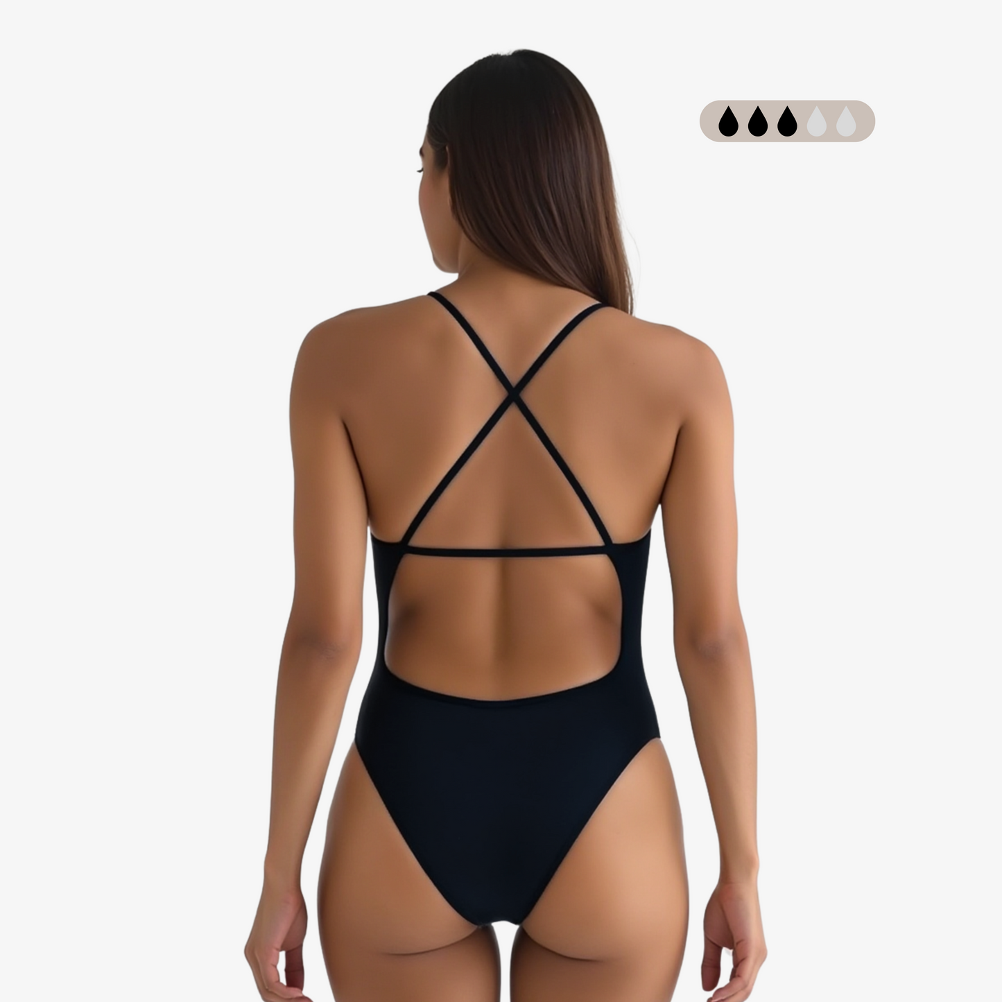 Norca SecureFlo Onyx X-Back: Period Swimsuit