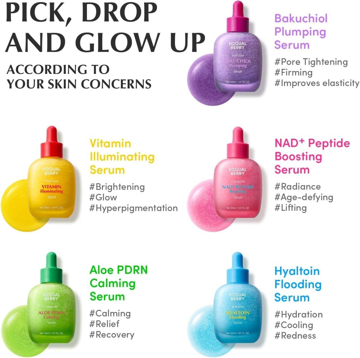 Eqqualberry NAD+ Peptide Boosting Serum 30ml