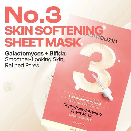 Numbuzin No.3 Tingle-Pore Softening Sheet Mask 27ml