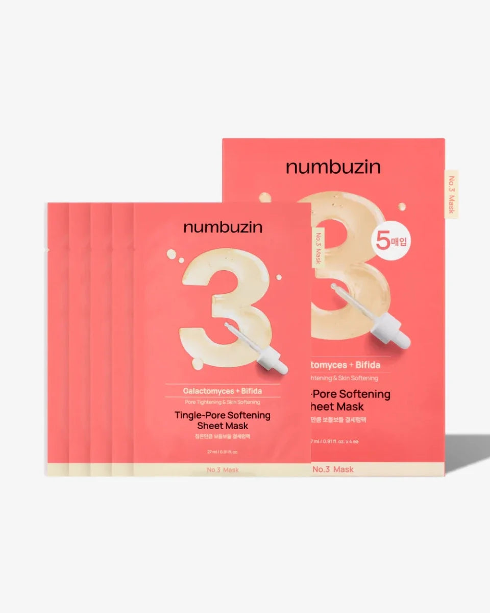 Numbuzin No.3 Tingle-Pore Softening Sheet Mask 27ml