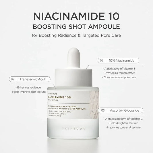 SKIN1004 Madagascar Centella Niacinamide 10 Boosting Shot Ampoule 30ml